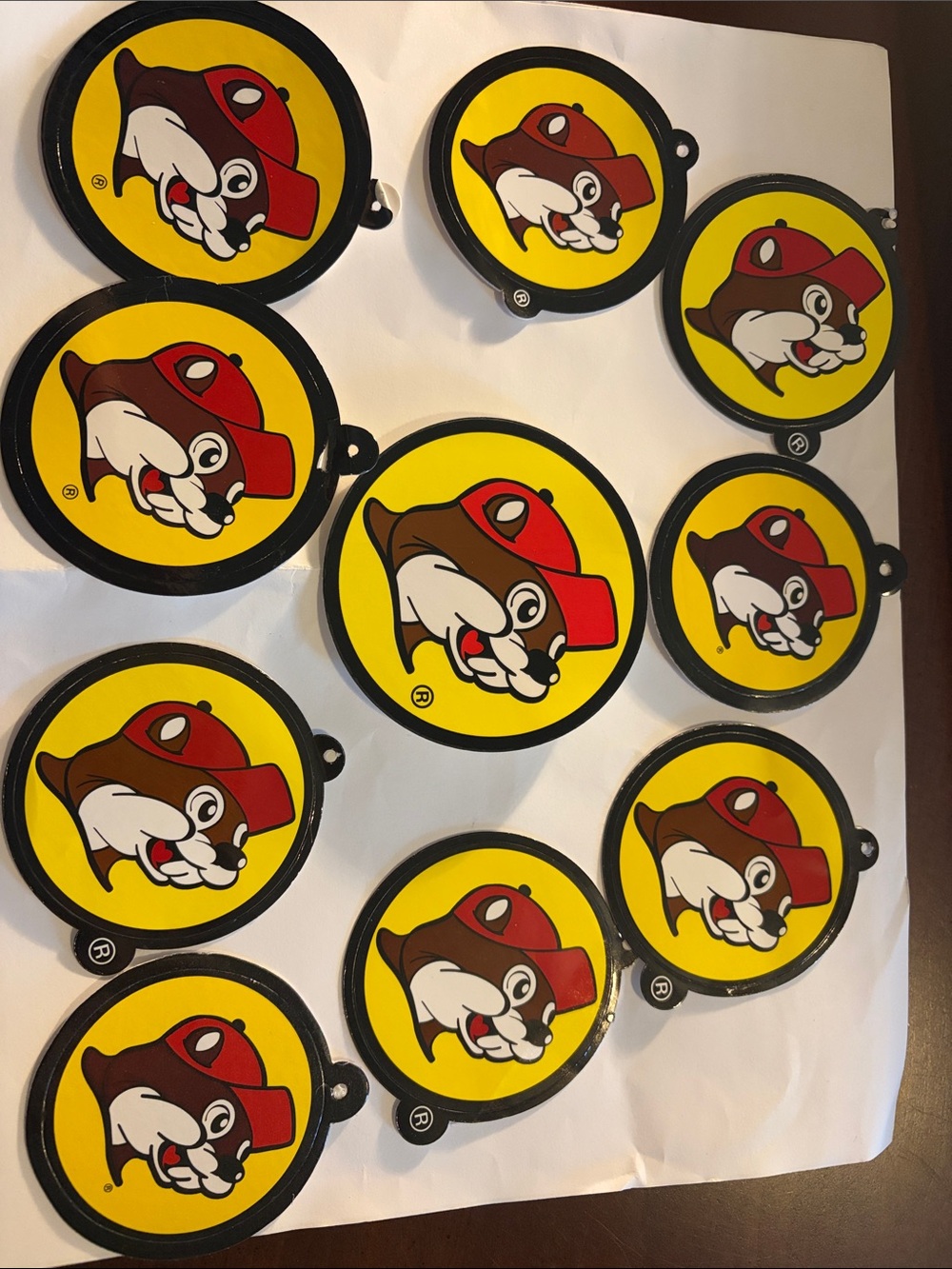 Bucee’s Yellow & Red Beaver Stickers - Pack of 10